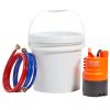 VEVOR Tankless Water Heater Flushing Kit, Includes Efficient Pump & 3.7 Gallon Pail & 2 Hoses, Wrench and Adapter for Quick Install