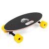 VEVOR 19 Inch Longboard Skateboard 440LBS Strong 7 Ply Russian Maple Complete Skateboard Cruiser Skateboard with Handle for Beginners and Pro (Red Str