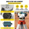 VEVOR Automatic Optical Level 24X Optical Auto Level Kit High Precision Height/Distance/Angle Level Measure Builders Level with Magnetic Dampened Comp