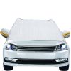 Car Windshield Snow Cover Windproof Magnetic Car Windscreen Cover Frost Ice Protection with Side Mirror Protector 5 Magnets for Most Vehicles