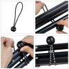 Bungee Ropes With Ball; 10pcs Black Bungee Ropes Set; Heavy Duty Tent Rubber Tensioner; Elastic Rope