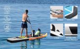 inflatable paddle board 12'6 touring Sup including sup paddle, paddleboard backpack, pump, leash