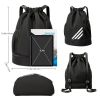 1pc Lightweight Outdoor Drawstring Backpack With Side Pocket For Gym Fitness Yoga Dancing And Travel