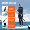 VEVOR Inflatable Stand Up Paddle Board, 10' x 33" x 6" Wide SUP Paddleboard, with Board Accessories, Pump, Paddle, Fin, Phone Bag, Backpack