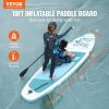 VEVOR Inflatable Stand Up Paddle Board, 10' x 33" x 6" Wide SUP Paddleboard, with Board Accessories, Pump, Paddle, Fin, Phone Bag, Backpack