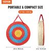 VEVOR Archery Target, 5 Layers 20" Arrow Target, Traditional Solid Straw Round Archery Target Shooting Bow, Hand-Made Arrows Target