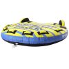 VEVOR Towable Tube for Boating, 1-3 Riders Inflatable Towable Tube with Bumper Fins, 510 lbs Water Sport Towable Tubes for Boats to Pull