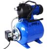 1.6HP Shallow Well Pump with Pressure Tank,garden water pump, Irrigation Pump,Automatic Water Booster Pump for Home Garden Lawn Farm