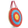 VEVOR Archery Target, 3 Layers 20" Arrow Target, Traditional Solid Straw Round Archery Target Shooting Bow, Hand-Made Arrows Target