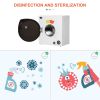 HOMCOM Automatic Dryer Machine, 1350W 3.22 Cu. Ft. Portable Clothes Dryer with 5 Drying Modes and Stainless Steel Tub for Apartment or Dorm, White