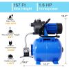 1.6HP Shallow Well Pump with Pressure Tank,garden water pump, Irrigation Pump,Automatic Water Booster Pump for Home Garden Lawn Farm