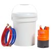 VEVOR Tankless Water Heater Flushing Kit, Includes Efficient Pump & 5 Gallon Pail & 2 Hoses & Descaling Powder