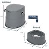 Portable Toilet with Non-slip Mat Grey