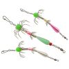 Double Row Cuttlefish Soft Hook; Carbon Steel Spineless Umbrella Squid Hook; Fishing Tackle For Freshwater Saltwater